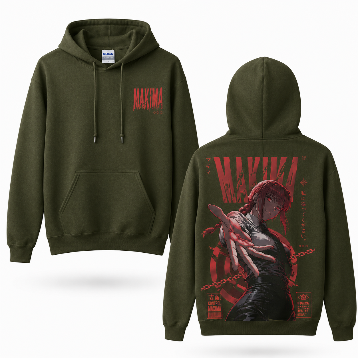 Graphic Print Pullover Hoodie – Streetwear Dark Fantasy Design