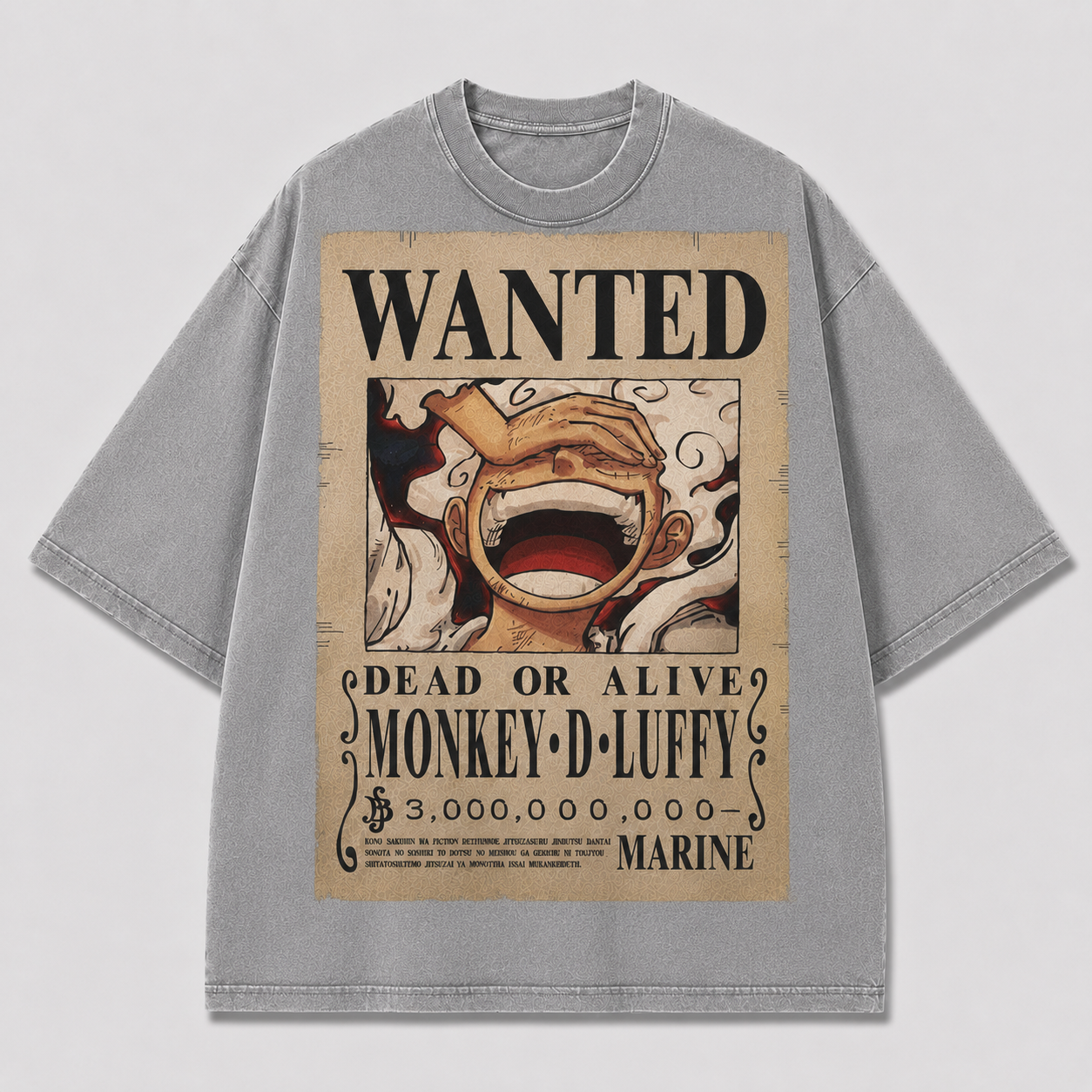 Oversized Streetwear Graphic Tee – Vintage Wanted Poster Print