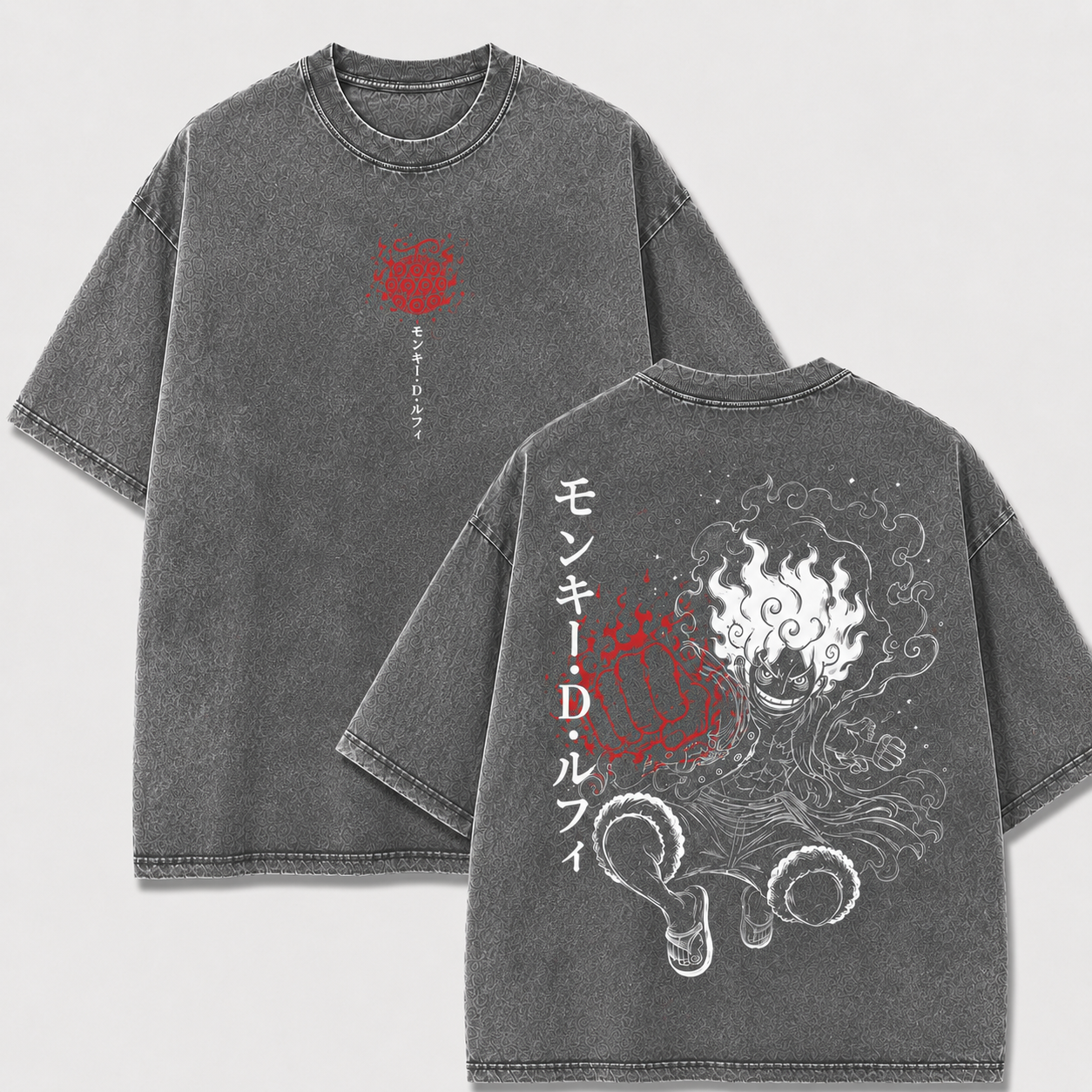 Oversized Streetwear Graphic Tee – Sketch Style Punch Impact Print