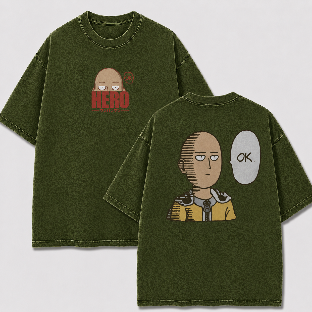 Oversized Streetwear Graphic Tee – Deadpan Hero Speech Bubble Print