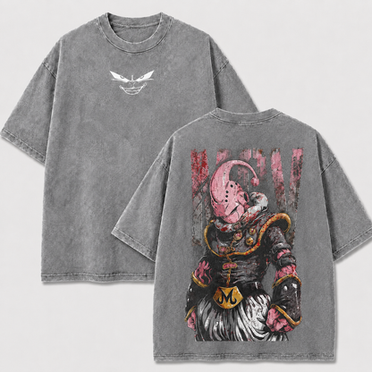 Pink Alien Warrior Vintage Washed Graphic Tee