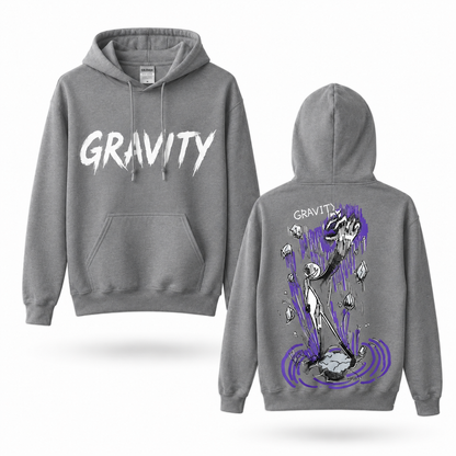 Oversized Streetwear Graphic Hoodie – Falling Fragments Sketch Print