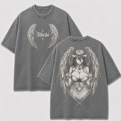 Dark Winged Empress Vintage Washed Graphic Tee