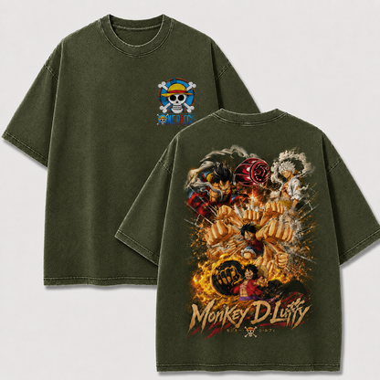 Oversized Streetwear Graphic Tee – Multi-Form Fist Collage Print
