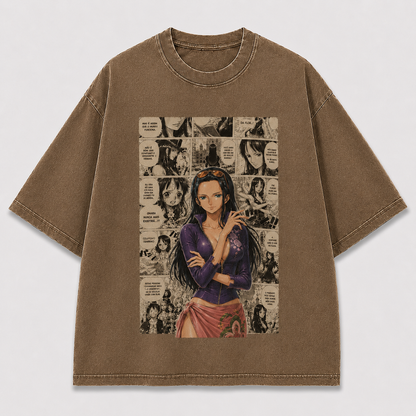 Oversized Graphic Print T-Shirt – Mystic Waifu Manga Streetwear Tee