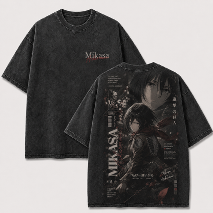 Red Scarf Scout Warrior Vintage Washed Graphic Tee