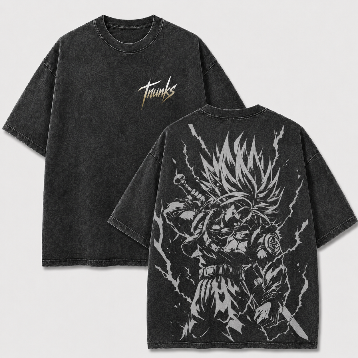 Trunks Blade of Justice Vintage Washed Anime T-Shirt