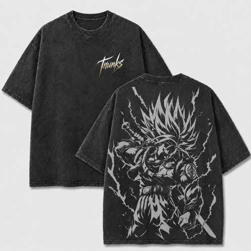 Trunks Blade of Justice Vintage Washed Anime T-Shirt