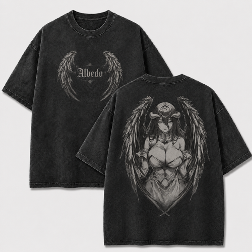 Dark Winged Empress Vintage Washed Graphic Tee