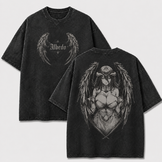 Dark Winged Empress Vintage Washed Graphic Tee
