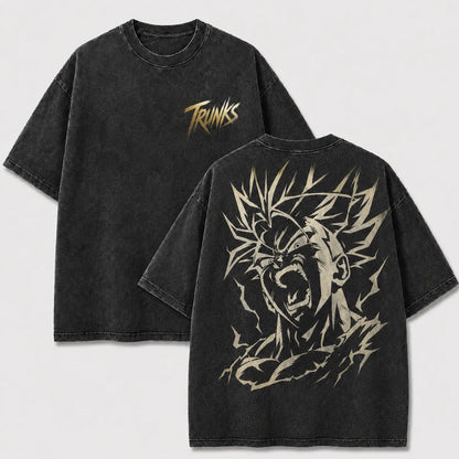 Raging Lightning Warrior Vintage Washed Graphic Tee