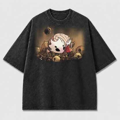 Bell Creature Companion Graphic Print Oversized Tee