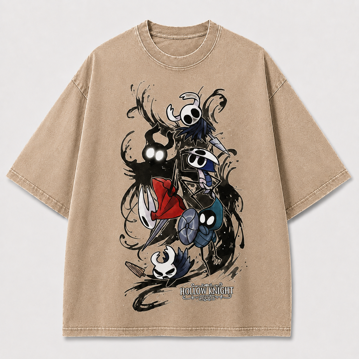 Mask Creature Ensemble Graphic Print Oversized Tee