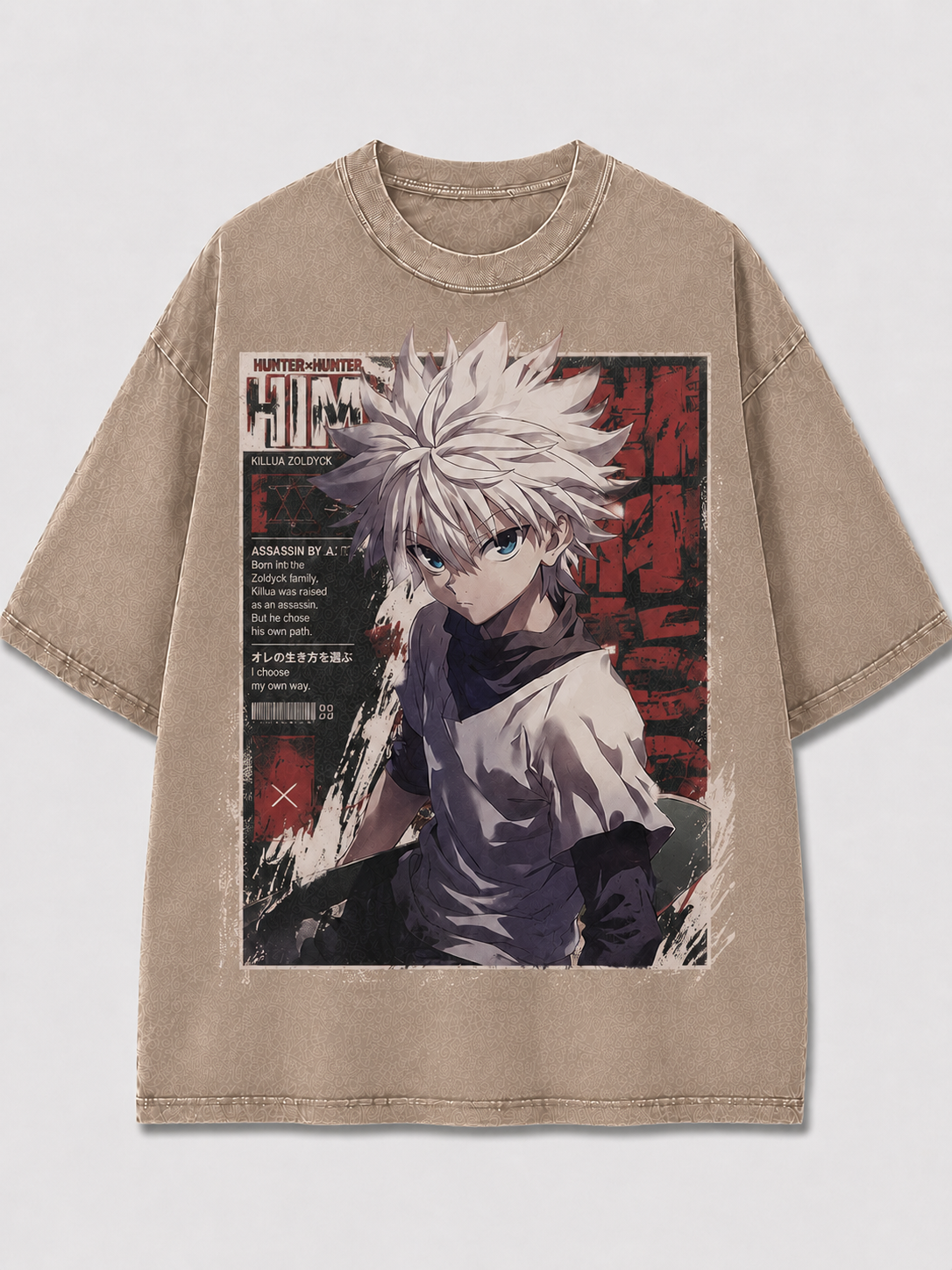 Oversized Editorial Portrait Graphic Tee – Magazine Print Top