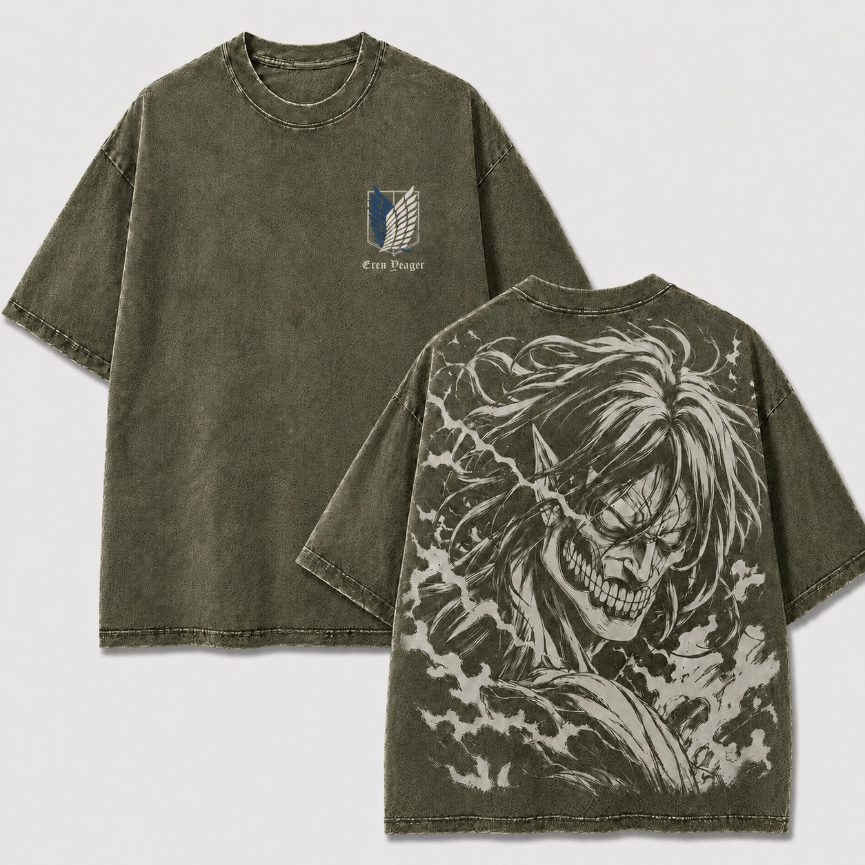 Raging Giant Manga Vintage Washed Graphic T-Shirt