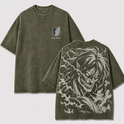 Raging Giant Manga Vintage Washed Graphic T-Shirt