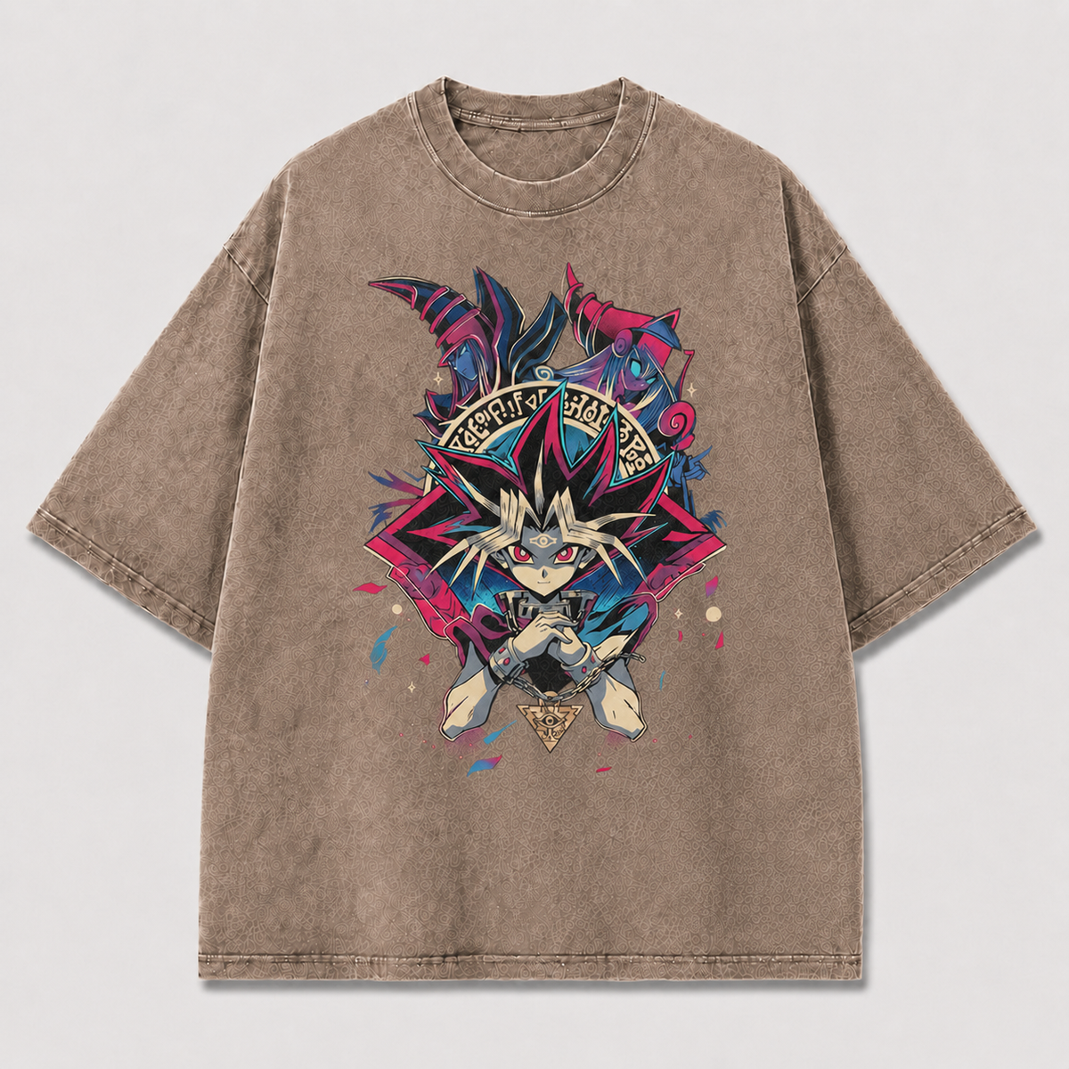 Oversized Graphic Print Tee – Vintage Faded Streetwear Top