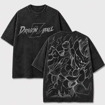 Frieza Dragon Ball Vintage Washed Cotton Anime Shirt, DBZ Manga Tee Mineral Wash T-Shirt, Vintage Inspired, Anime Gift Tee, Y2K Shirt