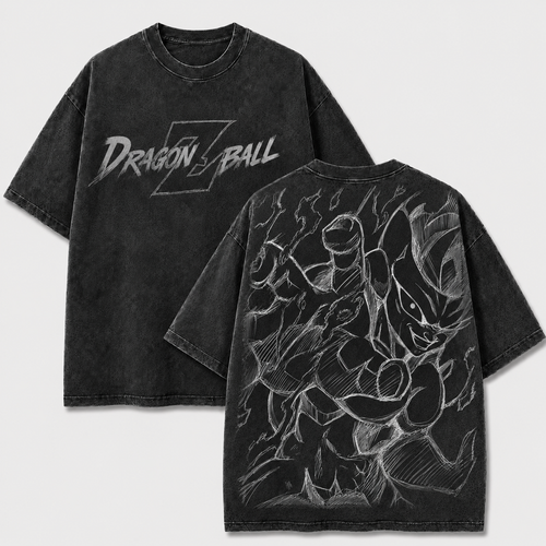 Frieza Dragon Ball Vintage Washed Cotton Anime Shirt, DBZ Manga Tee Mineral Wash T-Shirt, Vintage Inspired, Anime Gift Tee, Y2K Shirt