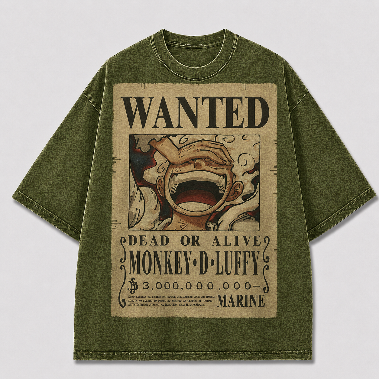 Oversized Streetwear Graphic Tee – Vintage Wanted Poster Print