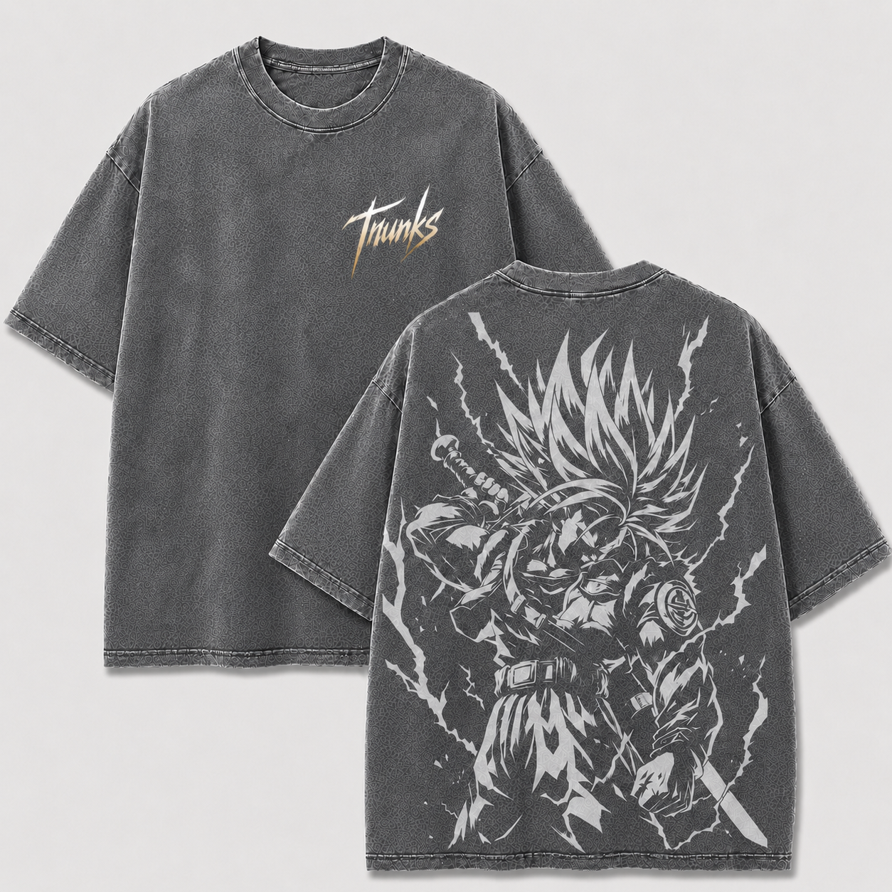 Trunks Blade of Justice Vintage Washed Anime T-Shirt