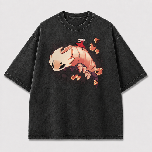 Crawling Bell Creature Graphic Print Oversized Tee