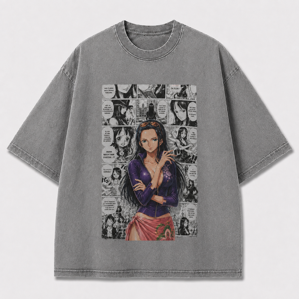 Oversized Graphic Print T-Shirt – Mystic Waifu Manga Streetwear Tee