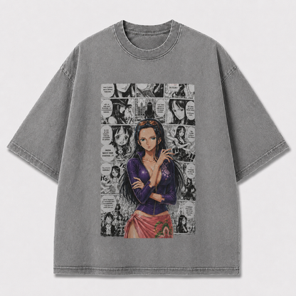 Oversized Graphic Print T-Shirt – Mystic Waifu Manga Streetwear Tee