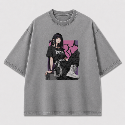 Oversized Graphic Print T-Shirt – Urban Waifu Streetwear Tee