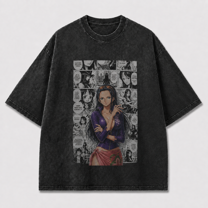 Oversized Graphic Print T-Shirt – Mystic Waifu Manga Streetwear Tee