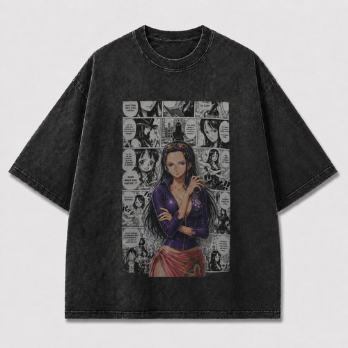 Oversized Graphic Print T-Shirt – Mystic Waifu Manga Streetwear Tee