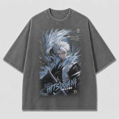 Oversized Streetwear Graphic Tee – Ice Dragon Quote Poster Print