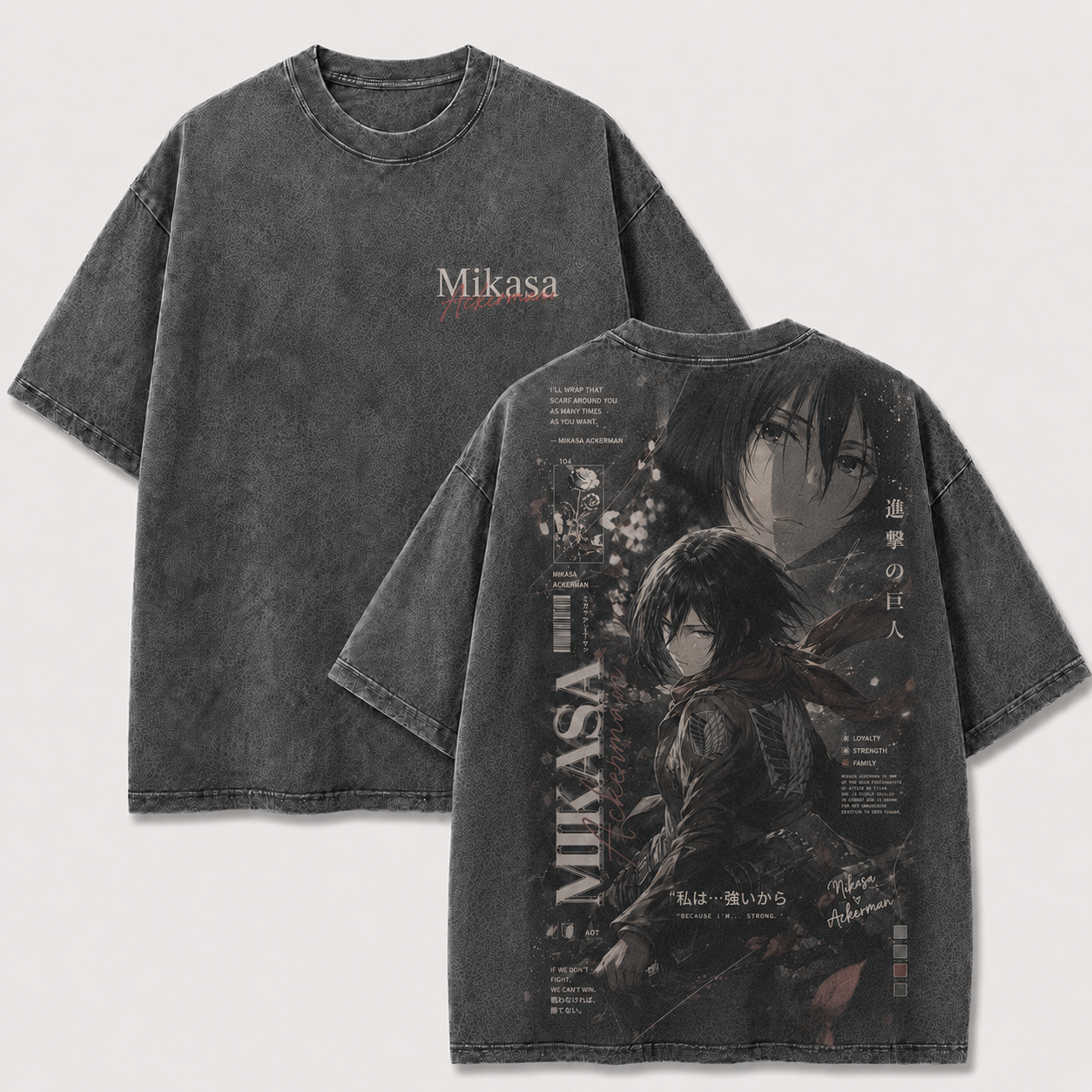 Red Scarf Scout Warrior Vintage Washed Graphic Tee