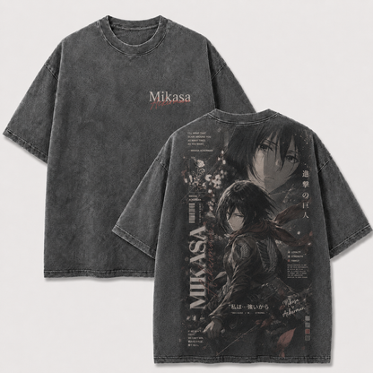 Red Scarf Scout Warrior Vintage Washed Graphic Tee