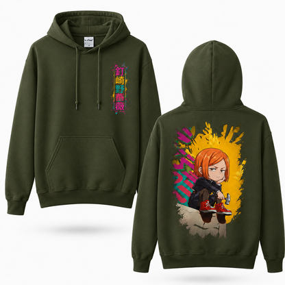 Oversized Streetwear Graphic Hoodie – Chibi Splash Art Print