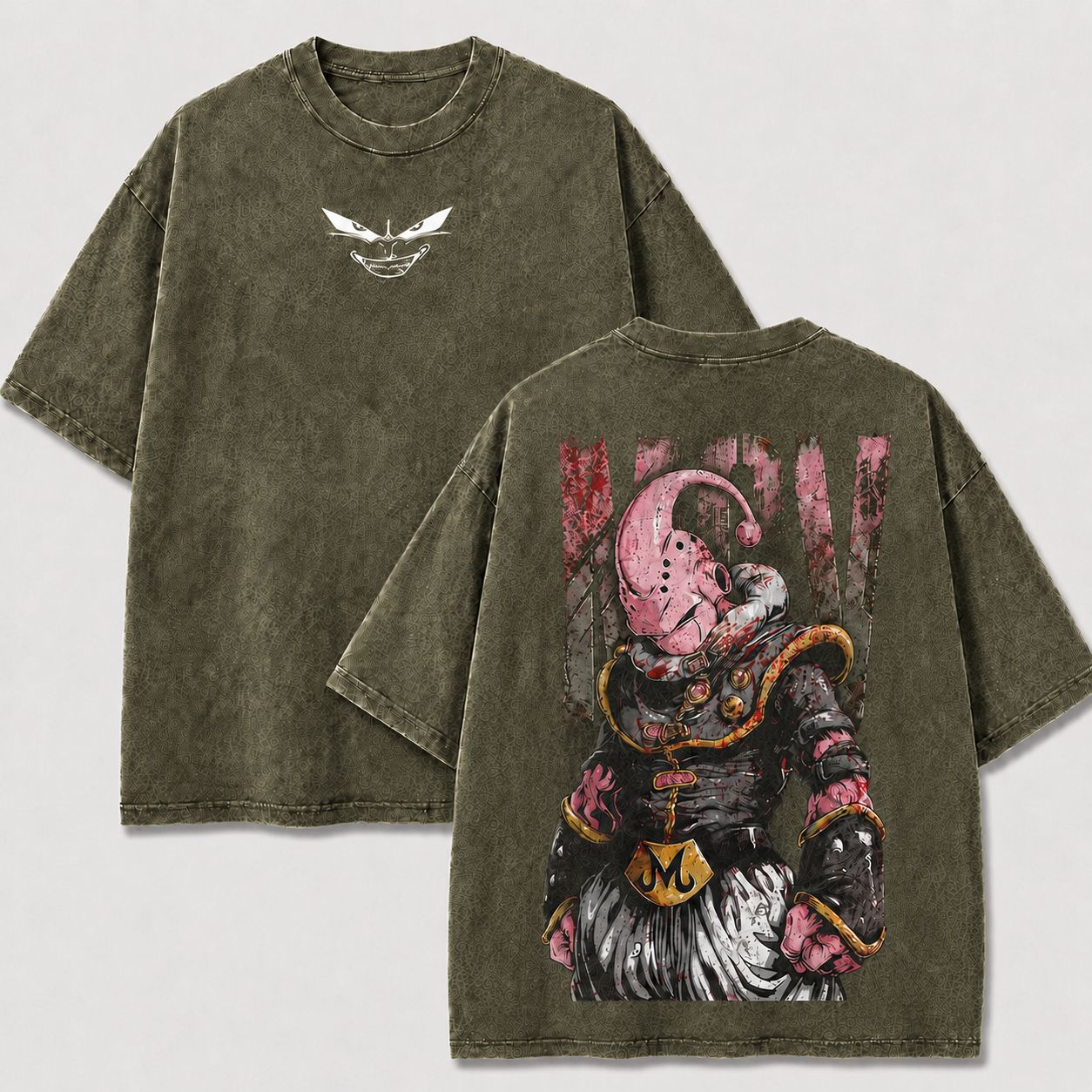 Pink Alien Warrior Vintage Washed Graphic Tee
