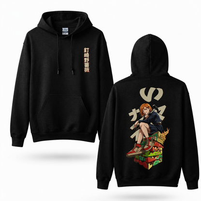 Oversized Streetwear Graphic Hoodie – Sneaker Throne Character Print
