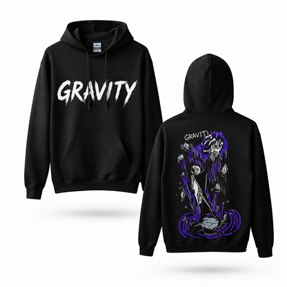 Oversized Streetwear Graphic Hoodie – Falling Fragments Sketch Print