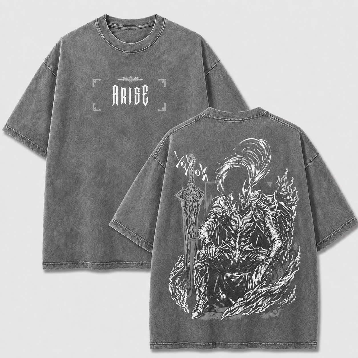 Shadow Flame Knight Vintage Washed Graphic Tee