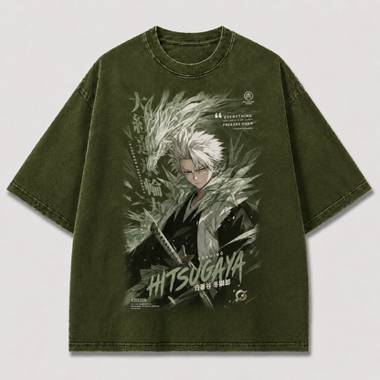 Oversized Streetwear Graphic Tee – Ice Dragon Quote Poster Print