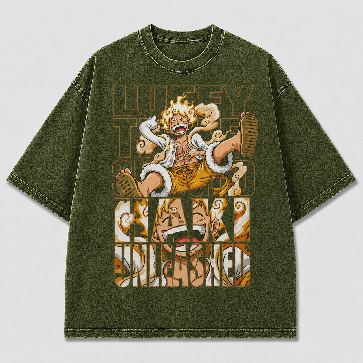Oversized Streetwear Graphic Tee – Text-Cutout Silhouette Fill Print