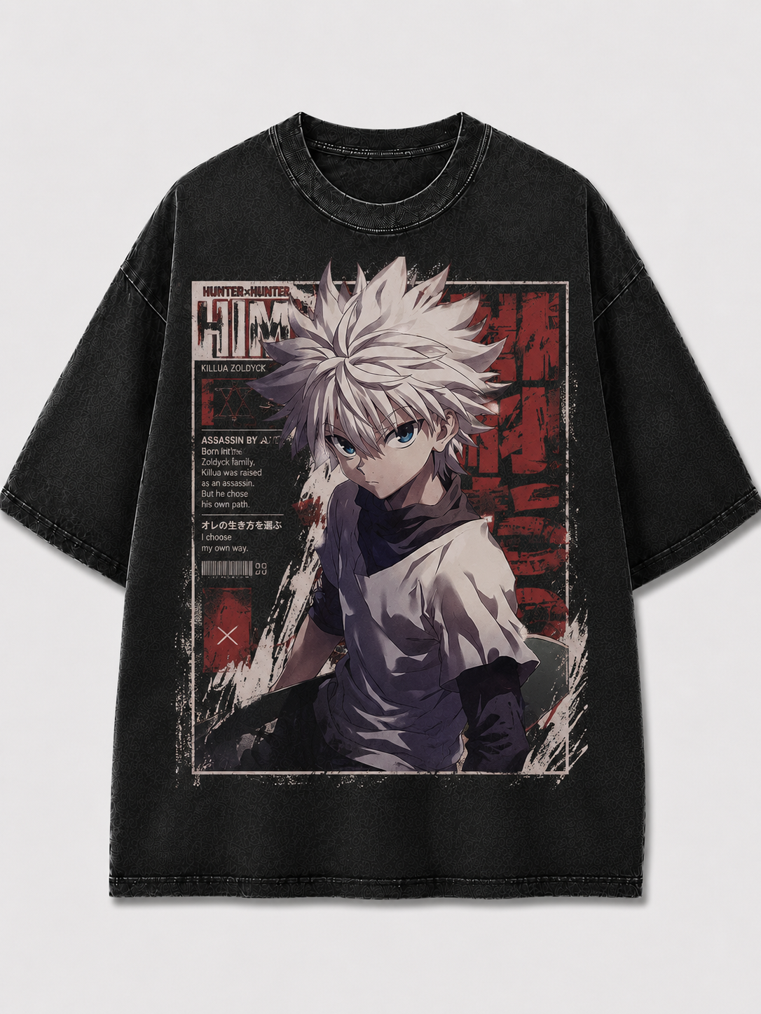 Oversized Editorial Portrait Graphic Tee – Magazine Print Top