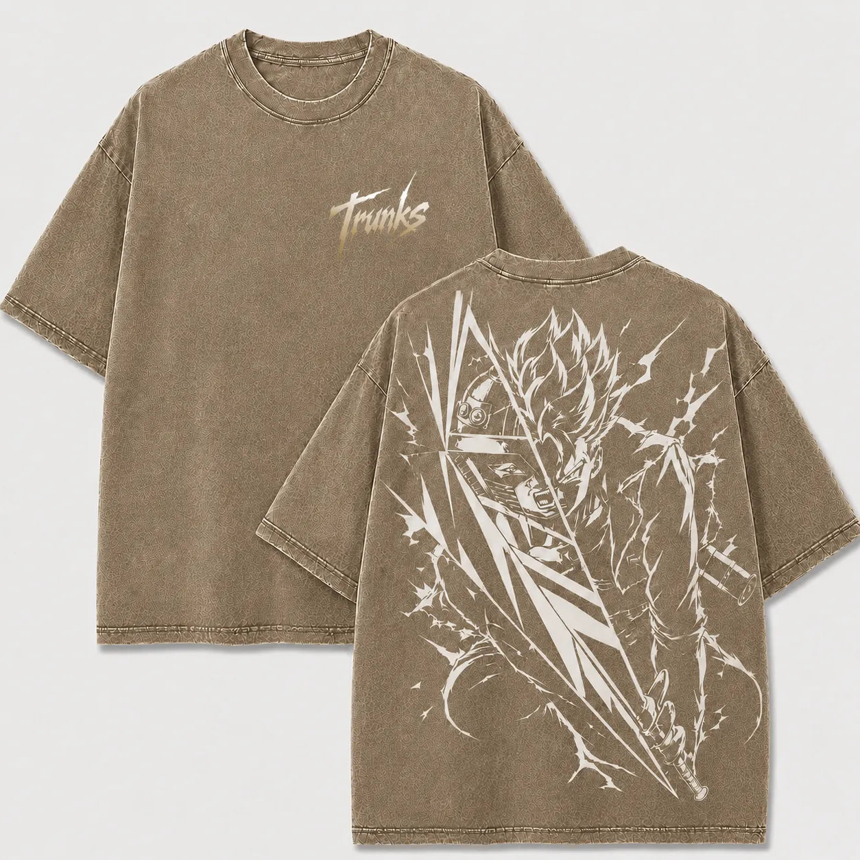 Future Lightning Sword Warrior Vintage Washed Graphic Tee