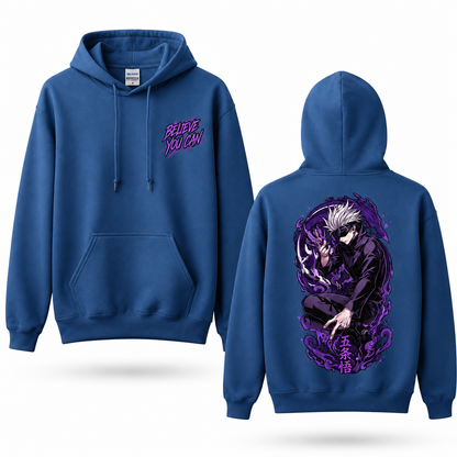 Believe You Can Purple Aura Sorcerer Graphic Hoodie
