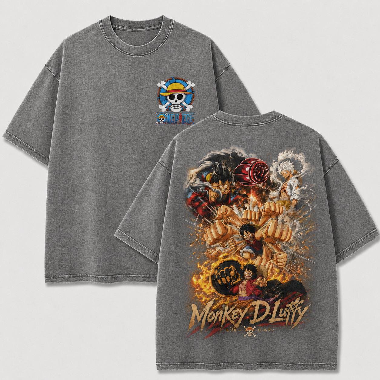 Oversized Streetwear Graphic Tee – Multi-Form Fist Collage Print