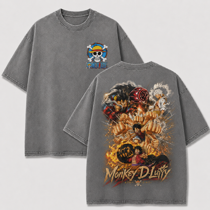 Oversized Streetwear Graphic Tee – Multi-Form Fist Collage Print