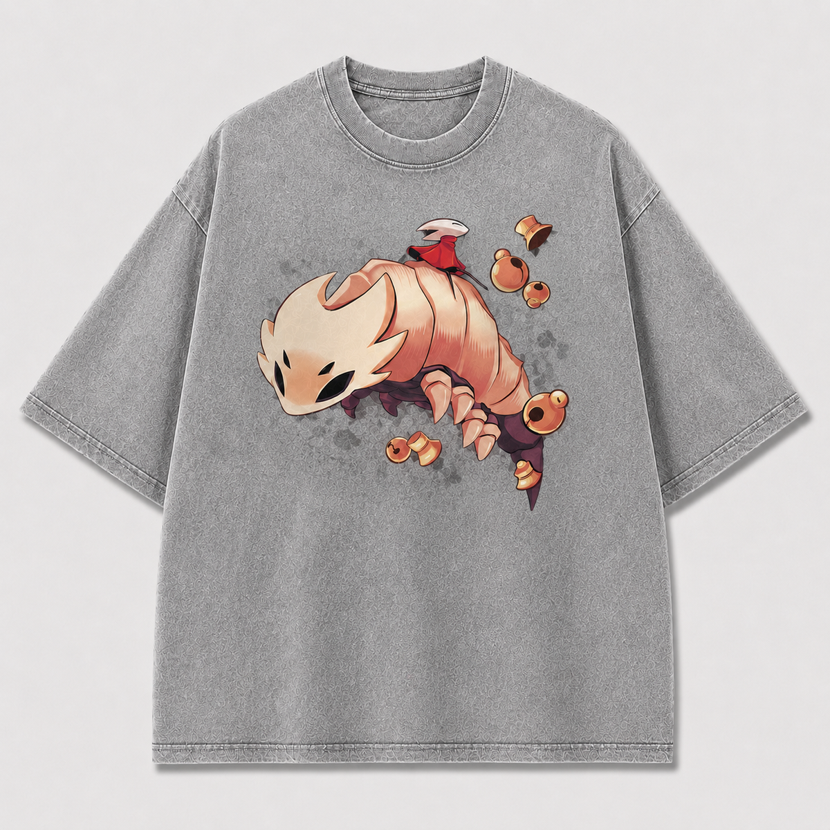 Crawling Bell Creature Graphic Print Oversized Tee