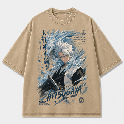 Oversized Streetwear Graphic Tee – Ice Dragon Quote Poster Print