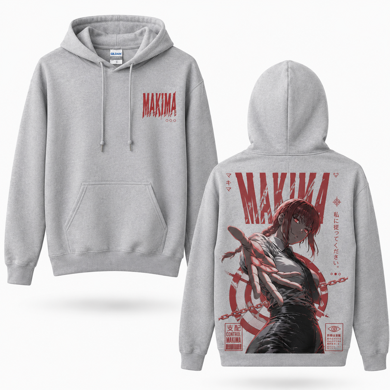 Graphic Print Pullover Hoodie – Streetwear Dark Fantasy Design