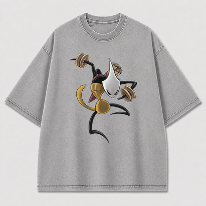 Mask Insect Warrior Graphic Print Oversized Tee